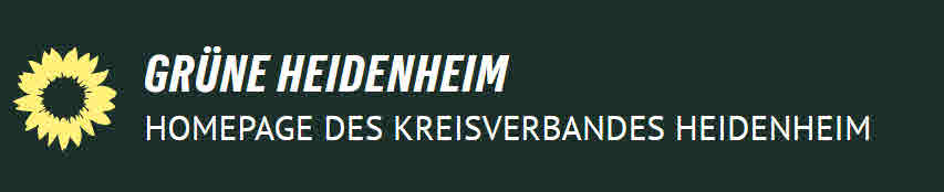 Logo Grüne Heidenheim Homepage des Kreisverbandes Heidenheim